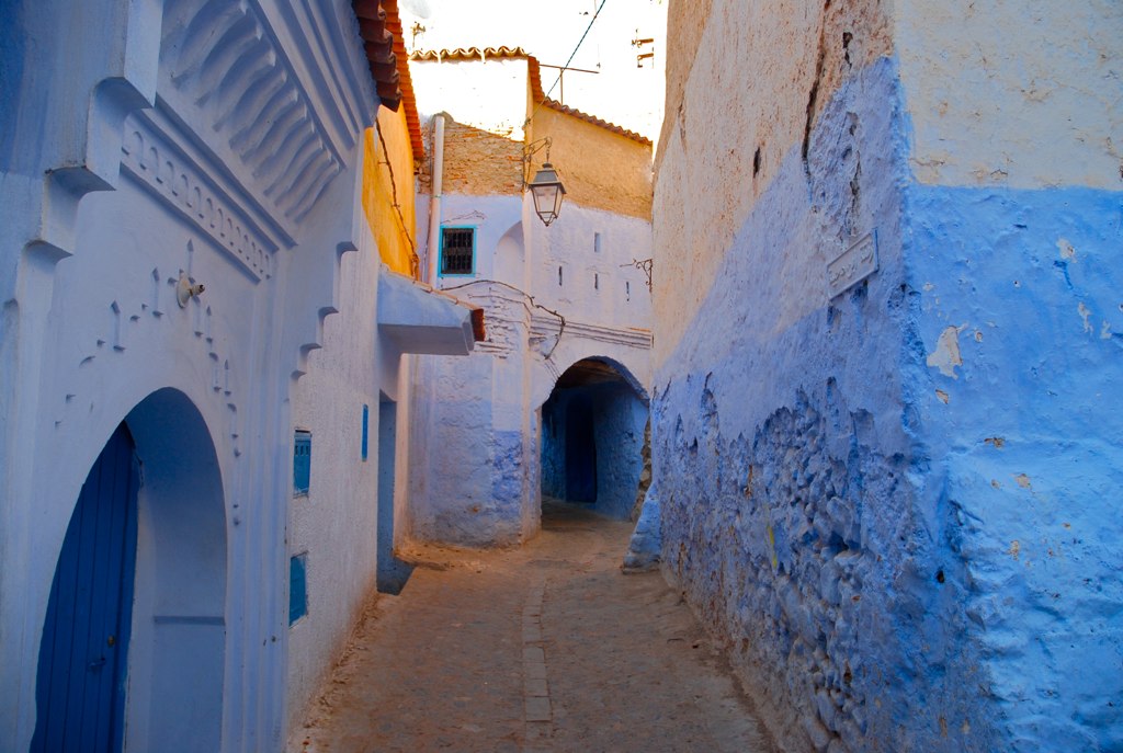 A blue alley in Morocco